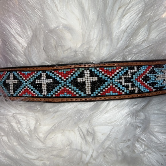 Hand made beeded belt - Picture 5 of 5